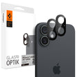 Folie de protectie Spigen (set de 2) Optik.tR Camera Glass (AGL07922) compatibil cu iPhone 16 / iPhone 16 Plus, Negru