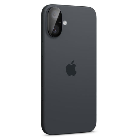 Folie de protectie Spigen (set de 2) Optik.tR Camera Glass (AGL07922) compatibil cu iPhone 16 / iPhone 16 Plus, Negru