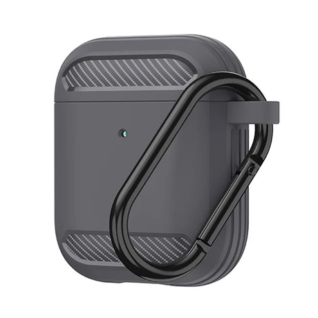 Casti Techsuit Carbon Silicone, for AirPods 1 / AirPods 2, Gri
