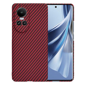 Husa de protectie Techsuit Carbonite FiberShell compatibil cu Oppo Reno10 / Reno10 Pro, Rosu