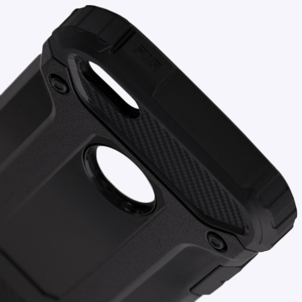 Husa de protectie Techsuit Hybrid Armor compatibil cu iPhone 5 / iPhone 5s / iPhone SE, Negru