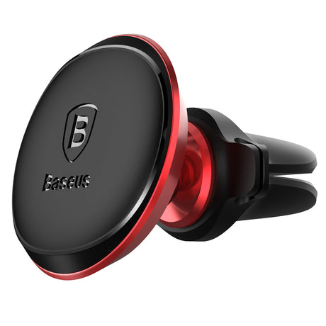 Suport Baseus SUGX-A09 (C40141201913-00), Magnetic Grip for Air Vent, 360° Rotation, with Cable Holder, Rosu