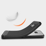 Husa de protectie Techsuit Carbon Silicone compatibil cu Samsung Galaxy S8, Negru