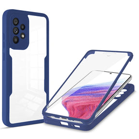 Folie de protectie Techsuit ColorVerse 360 Series + compatibil cu Samsung Galaxy A53 5G, Albastru