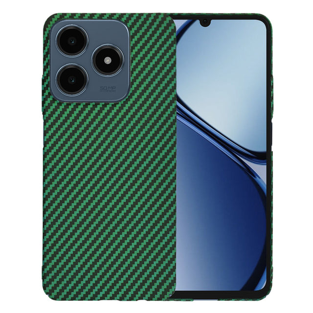 Husa de protectie Techsuit Carbonite FiberShell compatibil cu Realme C61 / Realme C63, Verde