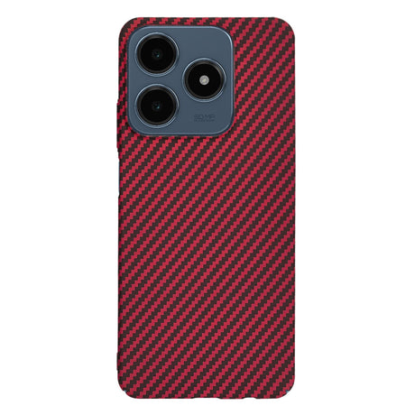 Husa de protectie Techsuit Carbonite FiberShell compatibil cu Realme C61 / Realme C63, Rosu