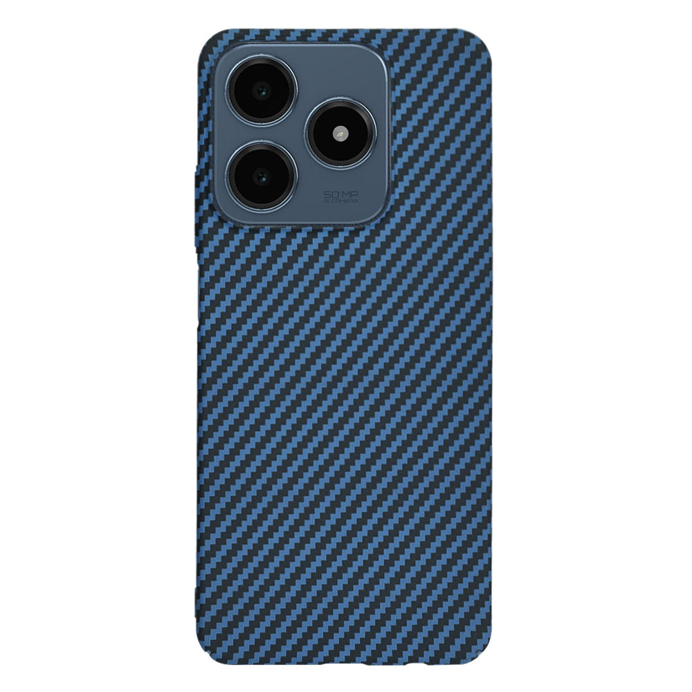 Husa de protectie Techsuit Carbonite FiberShell compatibil cu Realme C61 / Realme C63, Cyan