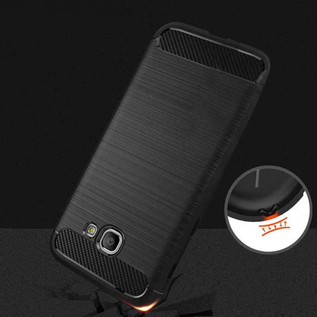 Husa de protectie Techsuit Carbon Silicone compatibil cu Samsung Galaxy A5 2017 A520, Negru
