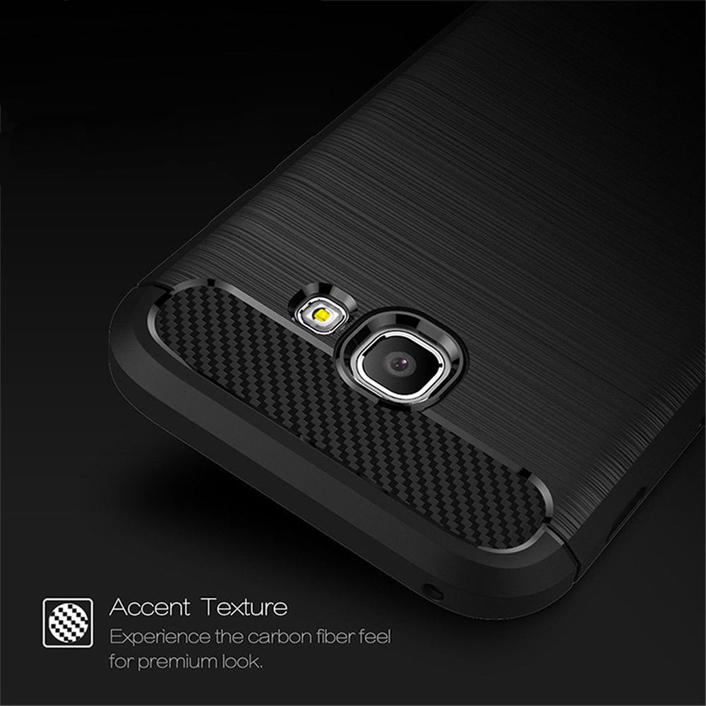 Husa de protectie Techsuit Carbon Silicone compatibil cu Samsung Galaxy A5 2017 A520, Negru