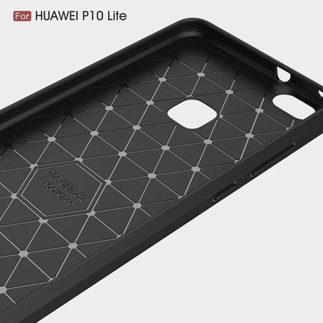 Husa de protectie Techsuit Carbon Silicone compatibil cu Huawei P10 Lite, Negru