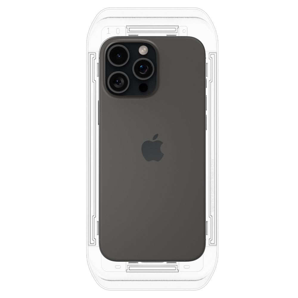 Folie de protectie Spigen Glas.tR EZ-FIT (AGL07935) compatibil cu iPhone 16 Pro, Transparent