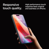 Folie de protectie Spigen Glas.tR EZ-FIT (AGL07935) compatibil cu iPhone 16 Pro, Transparent