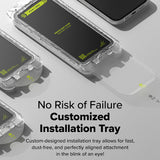 Folie de protectie Ringke Easy Slide Tempered Glass (set de 2) compatibil cu iPhone 16 Plus / iPhone 15 Plus, Negru