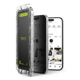 Folie de protectie Ringke Easy Slide Tempered Glass (set de 2) compatibil cu iPhone 16 Pro, Privacy
