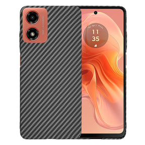 Husa de protectie Techsuit Carbonite FiberShell compatibil cu Motorola Moto G04 / Moto G04s / Moto G24 / Moto E14, Negru