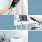 Cablu Ugreen US287 (60123), USB-C, 18W, 2m, Alb