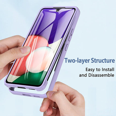 Folie de protectie Techsuit ColorVerse 360 Series + compatibil cu Samsung Galaxy A22 5G, Negru