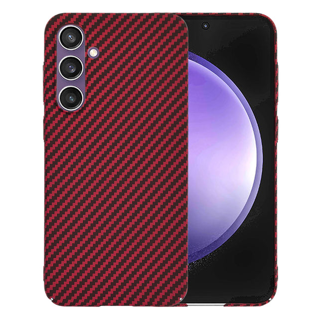 Husa de protectie Techsuit Carbonite FiberShell compatibil cu Samsung Galaxy S23 FE, Rosu