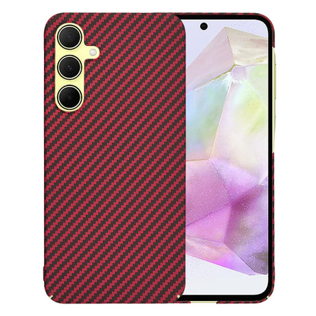 Husa de protectie Techsuit Carbonite FiberShell compatibil cu Samsung Galaxy A35 5G, Rosu