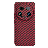 Husa de protectie Techsuit Carbonite FiberShell compatibil cu Xiaomi 14 Ultra, Rosu