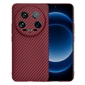 Husa de protectie Techsuit Carbonite FiberShell compatibil cu Xiaomi 14 Ultra, Rosu