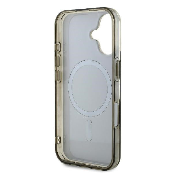 Husa de protectie Guess IML 4G Background MagSafe (GUHMP16MH4DTEW) compatibil cu iPhone 16 Plus, Maro