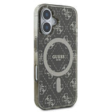 Husa de protectie Guess IML 4G Background MagSafe (GUHMP16MH4DTEW) compatibil cu iPhone 16 Plus, Maro