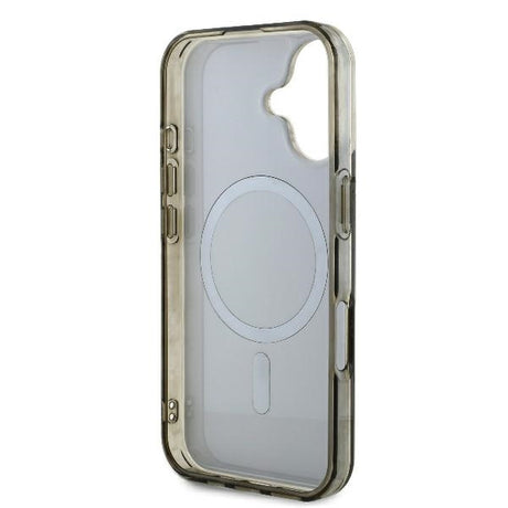 Husa de protectie Guess IML 4G Background MagSafe (GUHMP16SH4DTEW) compatibil cu iPhone 16, Maro