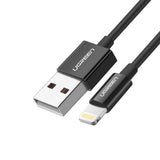 Cablu Ugreen (80823), USB to Lightning MFi, 2.4A, 2m, Negru