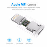 Cablu Ugreen (80823), USB to Lightning MFi, 2.4A, 2m, Negru