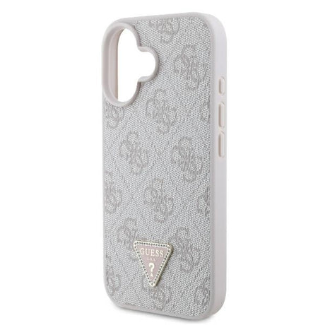 Husa de protectie Guess Leather Metal Logo Strass Crossbody (GUHCP16SP4TDSCPB) compatibil cu iPhone 16, Albastru