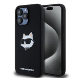 Husa de protectie Karl Lagerfeld Silicone MagSafe compatibil cu iPhone 15 Pro Max, Negru