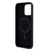 Husa de protectie Karl Lagerfeld Silicone MagSafe compatibil cu iPhone 15 Pro Max, Negru
