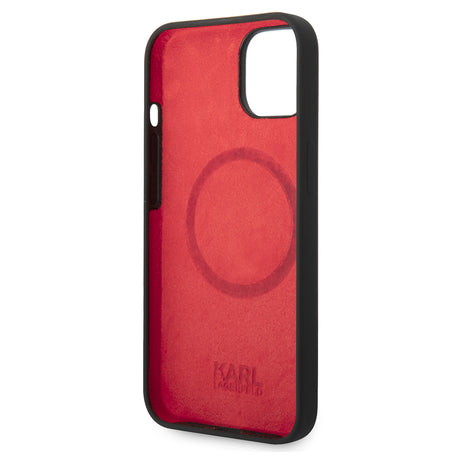 Husa de protectie Karl Lagerfeld Silicone MagSafe (KLHMP14MSLCHBK) compatibil cu iPhone 14 Plus, Choupette Head