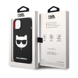 Husa de protectie Karl Lagerfeld Silicone MagSafe (KLHMP14MSLCHBK) compatibil cu iPhone 14 Plus, Choupette Head