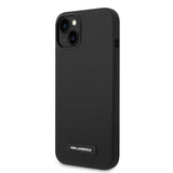 Husa de protectie Karl Lagerfeld Silicone MagSafe (KLHMP14MSLMP1K) compatibil cu iPhone 14 Plus, Plaque
