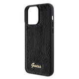 Husa de protectie Guess Sequin Script Metal (GUHCP15XPSFDGSK) compatibil cu iPhone 15 Pro Max, Negru