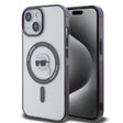 Husa de protectie Karl Lagerfeld IML MagSafe (KLHMP15SHKHNOTK) compatibil cu iPhone 15, Transparent Karl`S Head