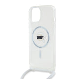 Husa de protectie Karl Lagerfeld IML Crossbody MagSafe (KLHMP15SHCKHNT) compatibil cu iPhone 15, Karl Head