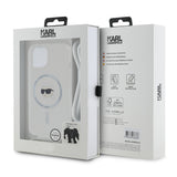 Husa de protectie Karl Lagerfeld IML Crossbody MagSafe (KLHMP15SHCKHNT) compatibil cu iPhone 15, Karl Head