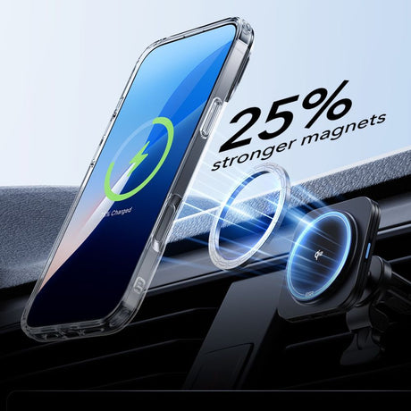 Folie de protectie ESR Classic Hybrid HaloLock Kickstand + Tempered Glass compatibil cu iPhone 16 Pro, Transparent