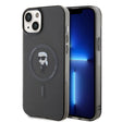 Husa de protectie Karl Lagerfeld IML MagSafe (KLHMP15MHFCKNOK) compatibil cu iPhone 15 Plus, Negru Ikonik