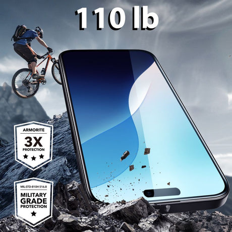 Folie de protectie ESR Armorite compatibil cu iPhone 16 Plus / 15 Plus, Negru