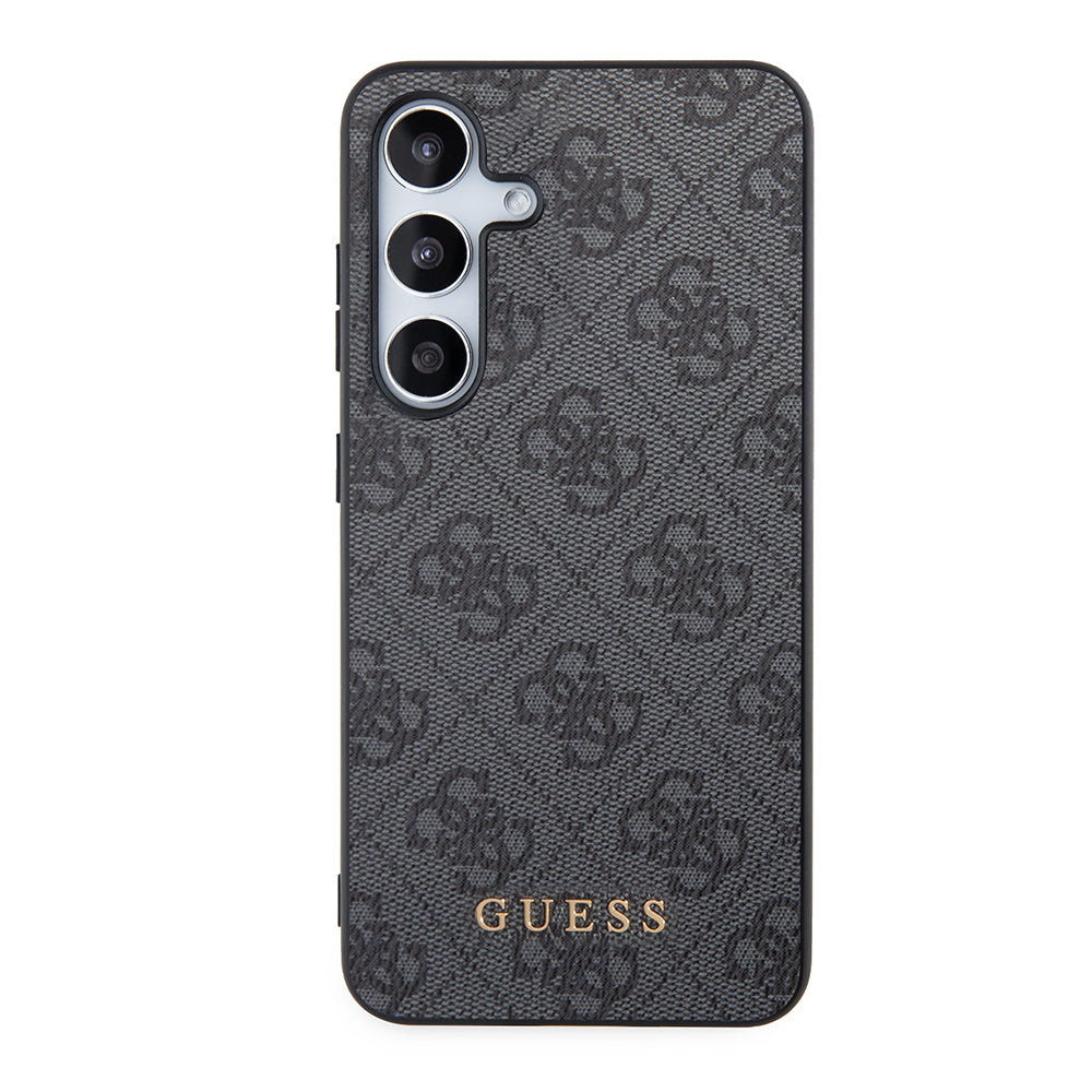 Husa de protectie Guess Hardcase 4G Metal Gold Logo (GUHCS24SG4GFGR) compatibil cu Samsung Galaxy S24, Negru