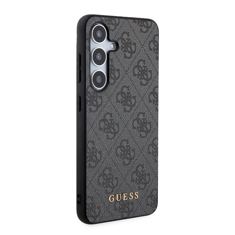 Husa de protectie Guess Hardcase 4G Metal Gold Logo (GUHCS24SG4GFGR) compatibil cu Samsung Galaxy S24, Negru