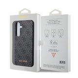 Husa de protectie Guess Hardcase 4G Metal Gold Logo (GUHCS24SG4GFGR) compatibil cu Samsung Galaxy S24, Negru