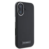 Husa de protectie Karl Lagerfeld Leather MagSafe (KLHMP16SPGMSRPK) compatibil cu iPhone 16, FW Metal Plate
