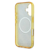 Husa de protectie Guess IML Peony On 4G Background MagSafe (GUHMP16SH4PYEEW) compatibil cu iPhone 16, Maro
