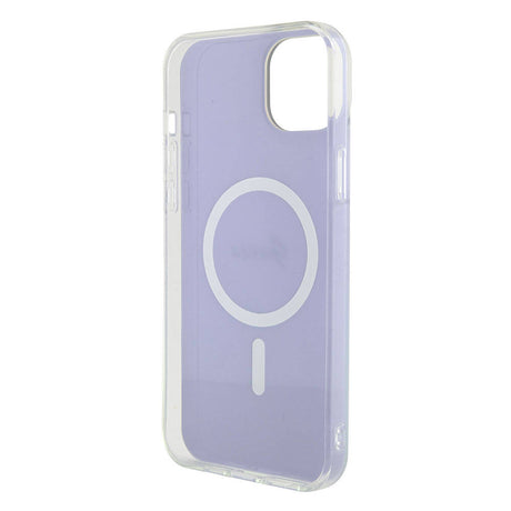 Husa de protectie Guess IML Iridescent MagSafe (GUHMP15SHITSU) compatibil cu iPhone 15, Mov