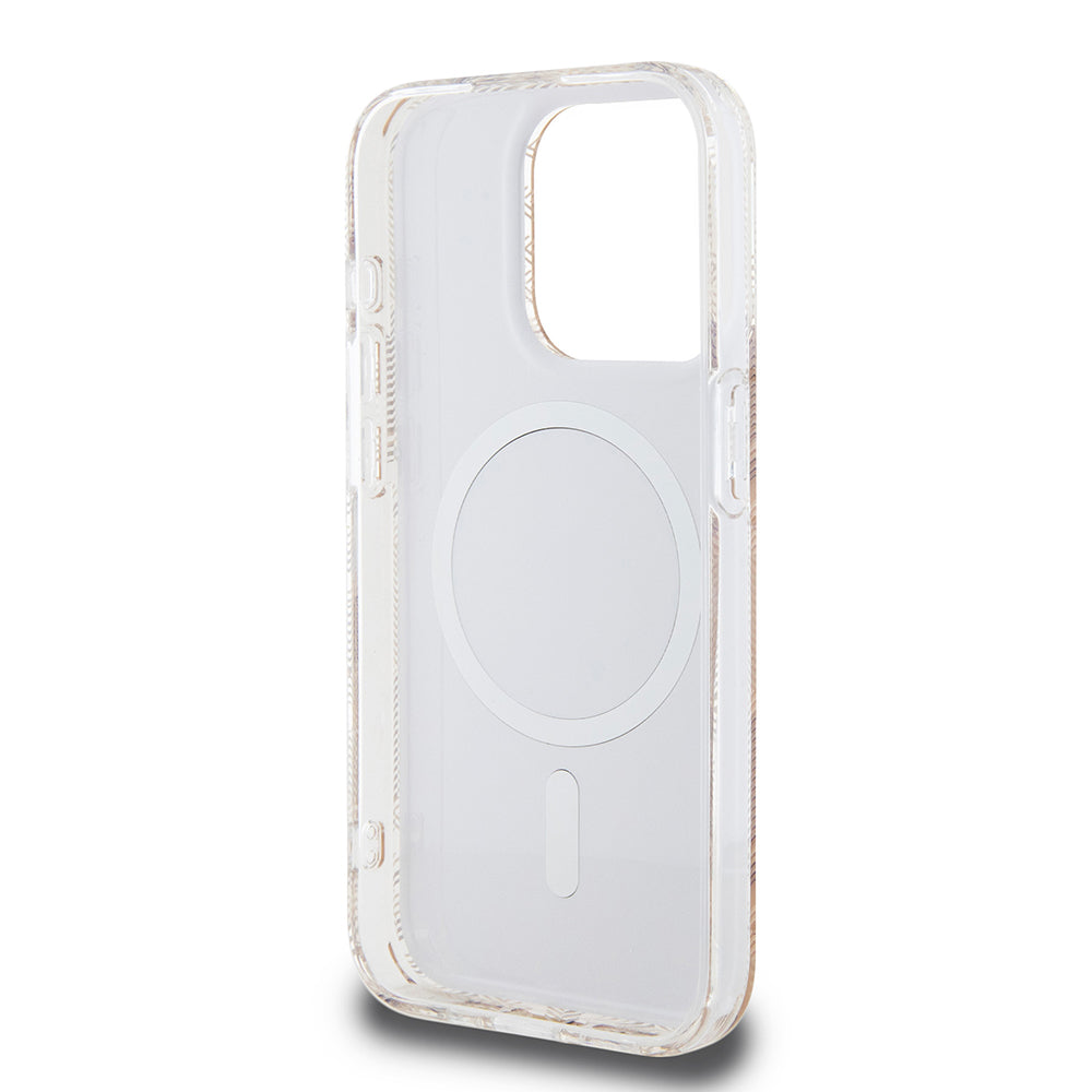 Husa de protectie Guess IML GCube MagSafe (GUHMP15XHGCUSTGW) compatibil cu iPhone 15 Pro Max, Maro